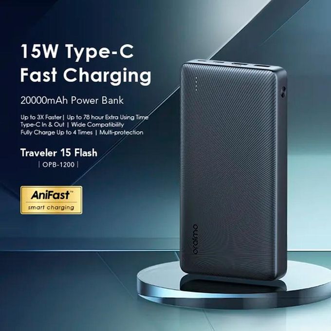 Oraimo Traveler 15 Flash 20000mAh 15W Power Bank-Price in Kenya.
