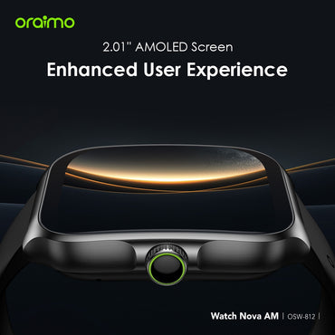 Oraimo Watch Nova AM 2.01" AMOLED Screen Curved Cover Smart Watch-Price in Kenya.