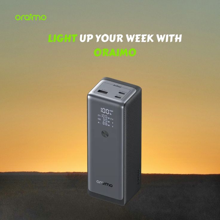 Oraimo PowerJet 130 Power Bank for Laptops and Phones Output 130W.
