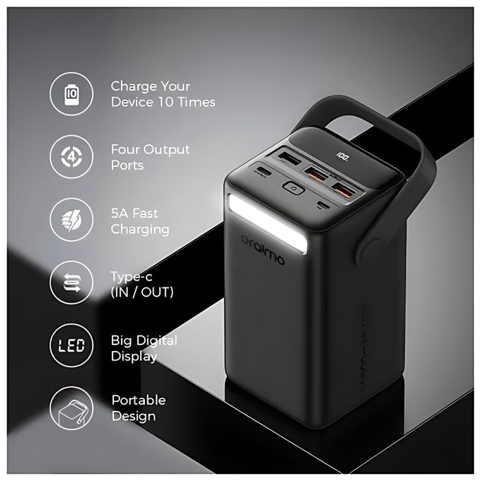 Oraimo Power Box 500 OPB-P500QN 50000 mAh 22.5W Power Bank-price in Kenya.