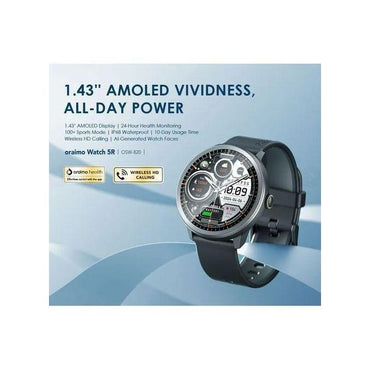 Oraimo Watch 5R OSW-820 1.43'' Amoled IP68 HD Calling Smart Watch