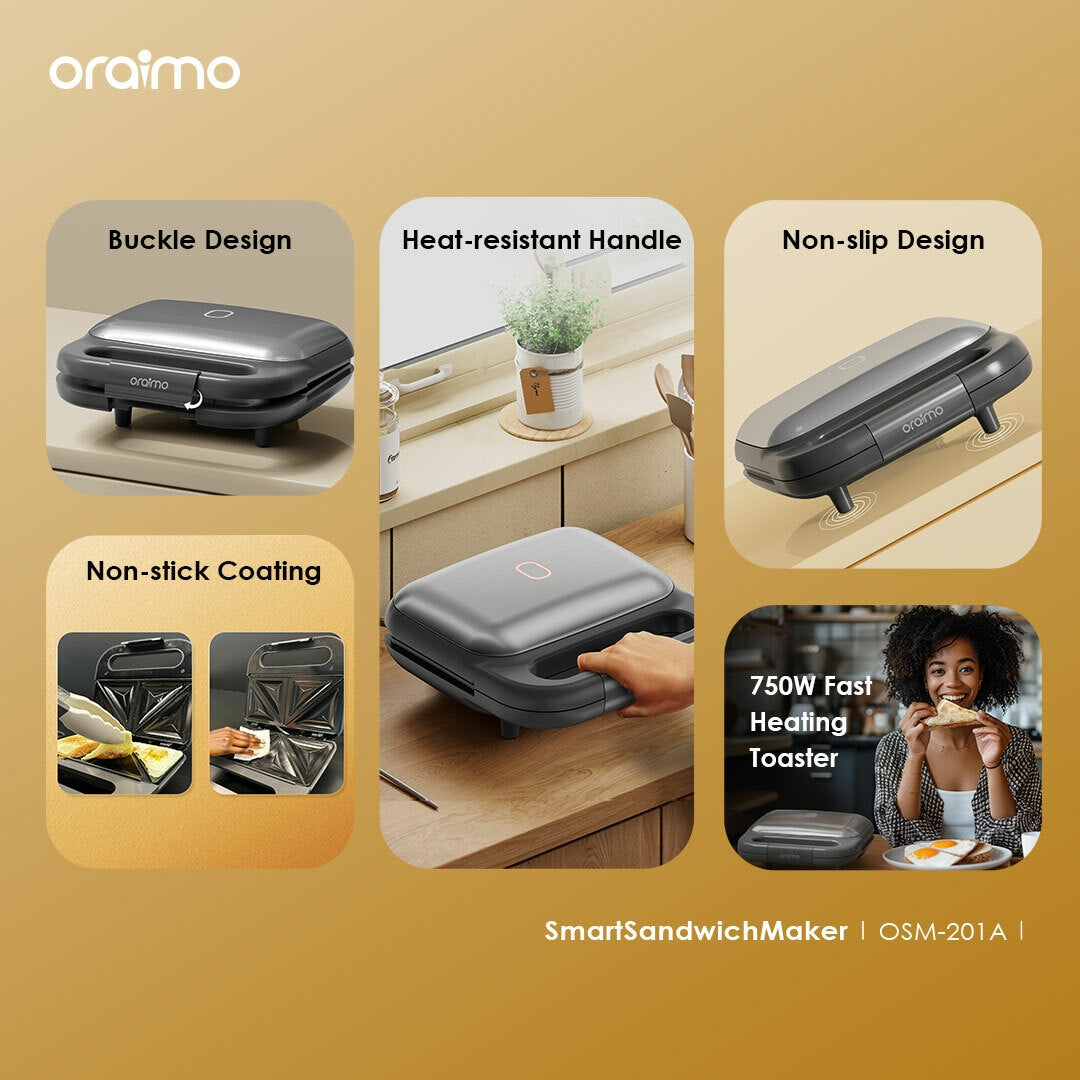 Oraimo Smart Sandwich Maker 750W Sandwich Maker-Price in Kenya.