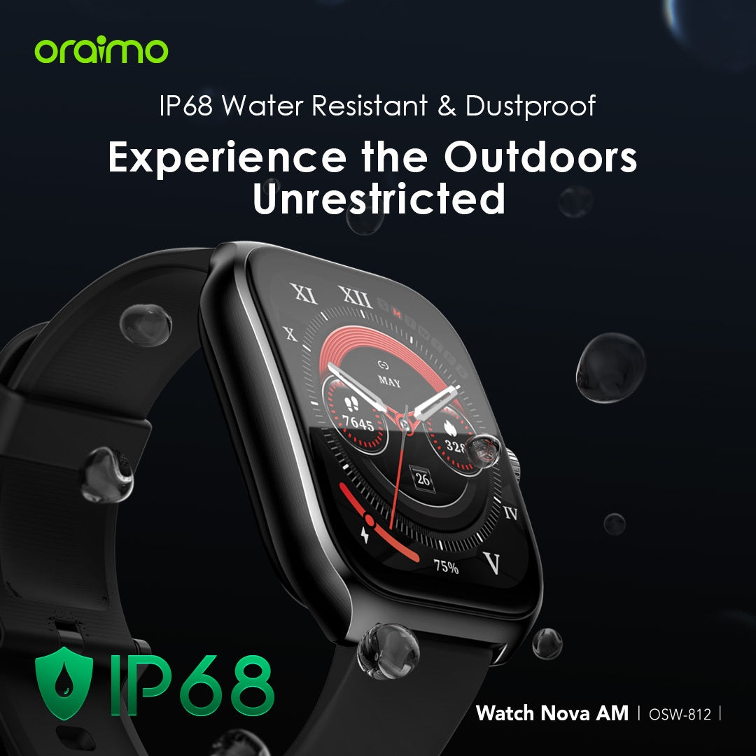 Oraimo Watch Nova AM 2.01" AMOLED Screen Curved Cover Smart Watch-Price in Kenya.