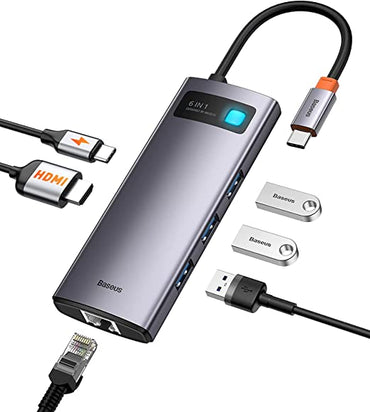 Baseus Bolt 6 in 1 Multifunctional Type C Hub in Kenya | Zentech