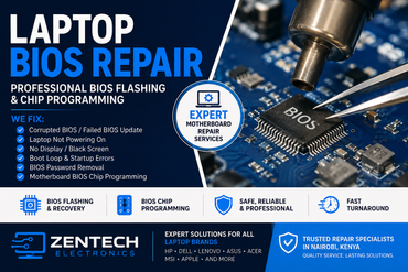 Laptop BIOS Repair in Kenya | Professional BIOS Flashing & Chip Programming