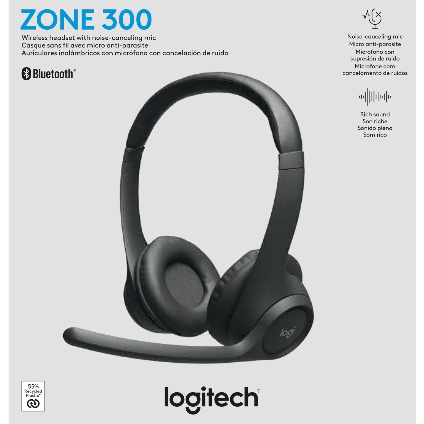 Logitech Zone 300 Wireless Bluetooth Headset-Price In Kenya