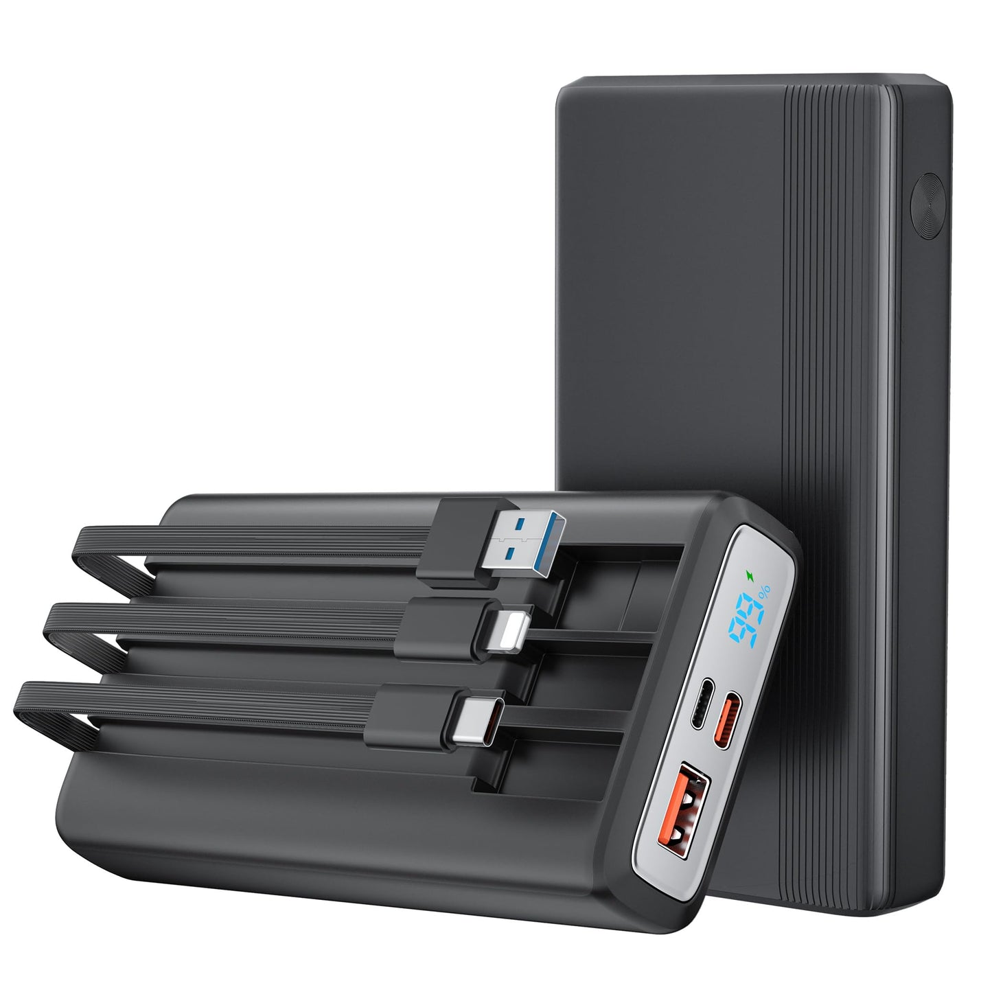 20,000mAh Power Bank – 3 Cables(For iOS, Type C, Micro) - Prices in Kenya