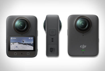 DJI 360 camera capturing immersive outdoor footage