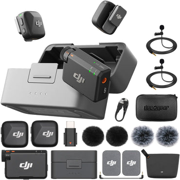Compact DJI microphone for YouTube and podcast recording