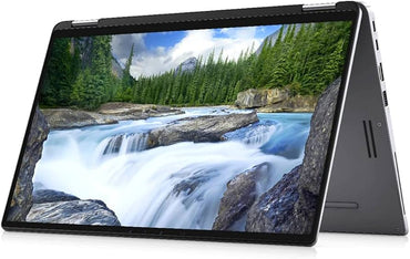 Dell Latitude 7400 2-in-1 convertible laptop side view showing slim aluminum design