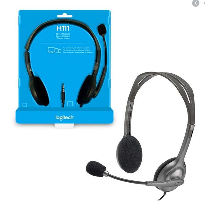 Logitech H111 Wired Stereo Headset with Noise-Cancelling Microphone-Price in Kenya.