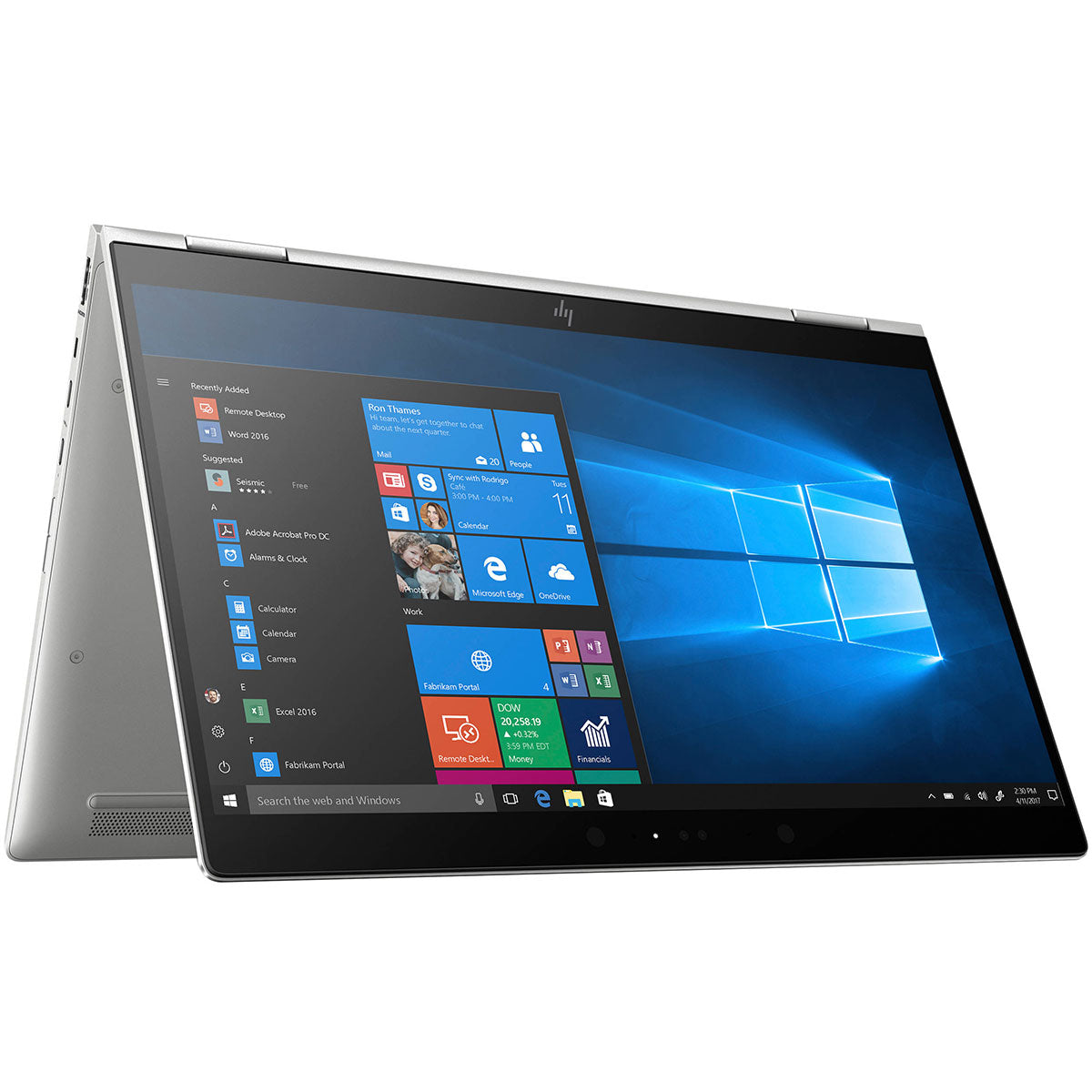 HP EliteBook x360 1030 G3 – A sleek and premium 13.3-inch convertible laptop with a 360-degree hinge, Full HD touchscreen, Intel Core i5/i7 processor, backlit keyboard, and a durable aluminum chassis. Ideal for business professionals on the go.