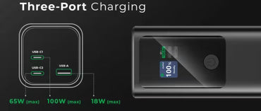 Havit PB50 portable power bank charging multiple devices simultaneously