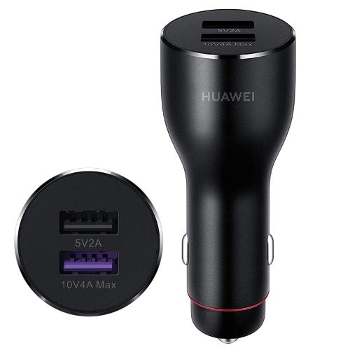 Huawei Supercharge Car Charger, 40W Max, Dual USB, Type-C Cable – CP37