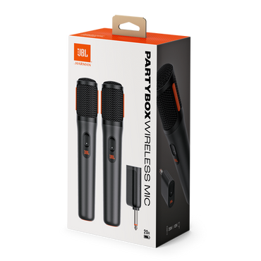 JBL PartyBox wireless microphone for karaoke and live performance
