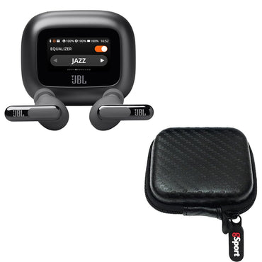 JBL Live Beam 3 true wireless earbuds with smart display charging case