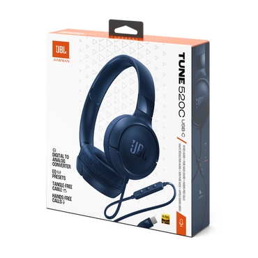 JBL TUNE 520C over-ear headphones with microphone