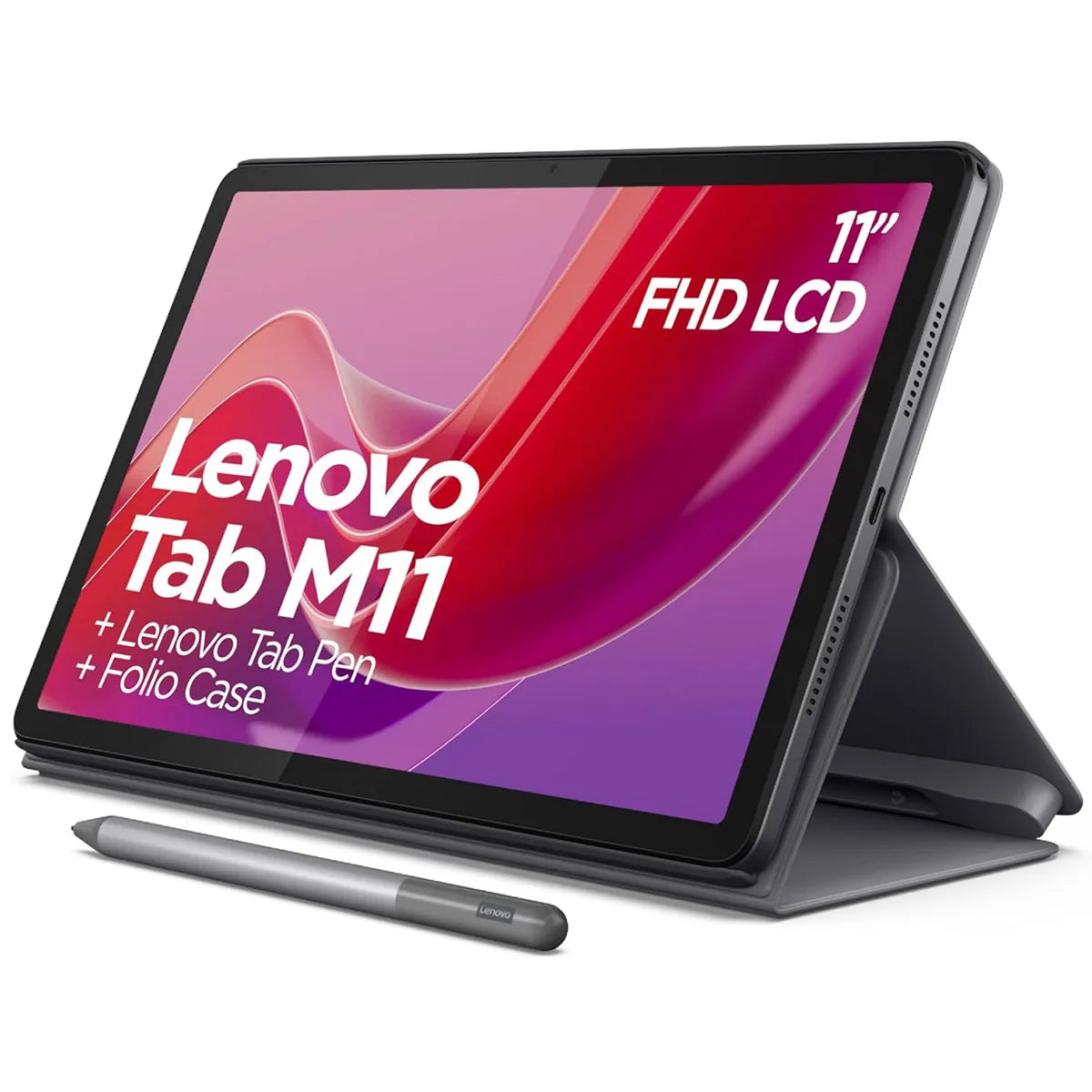 Lenovo Tab M11 (4GB RAM +128GB ROM) + Pen + Folio Cover case-Price in Kenya.