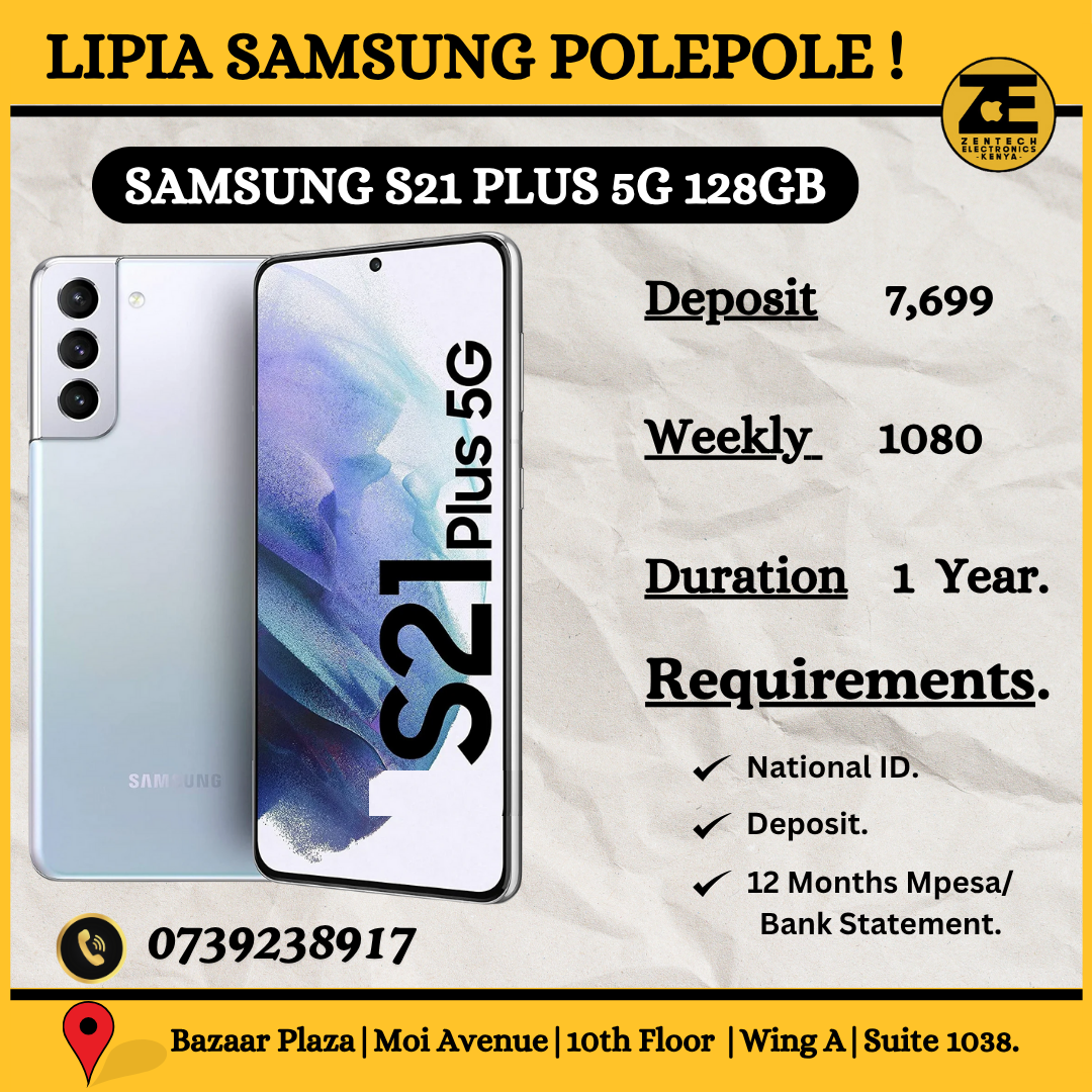 Samsung Galaxy S21 Plus – 6.7" AMOLED, 8GB RAM, 128GB Storage
