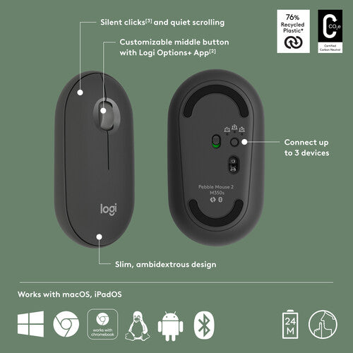 Original Logitech Pebble 2 Mouse M350s-Price in Kenya.