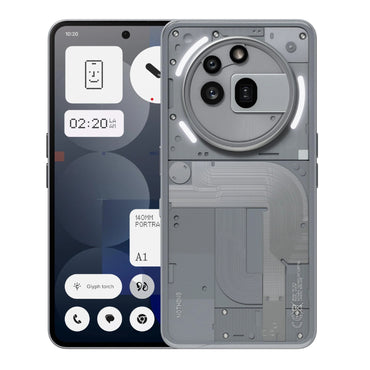 Nothing Phone (3A Pro) transparent back with Glyph Interface lighting