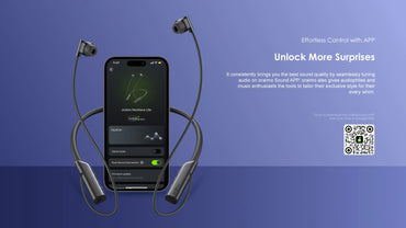 Oraimo Necklace Lite-OEB 311 black wireless neckband on table