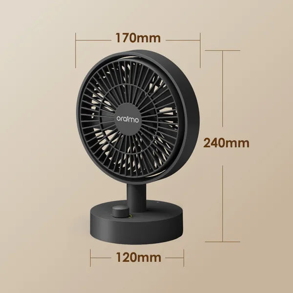 Oraimo Smart Table Fan 5W Table Fan-OPF-501A-Price in Kenya.