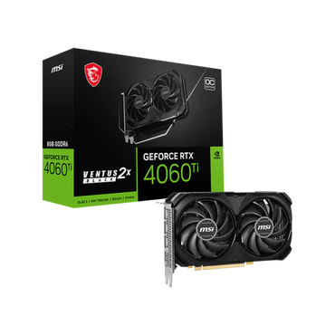 MSI GeForce RTX 4060 Ti VENTUS 2X 16G dual-fan graphics card front view