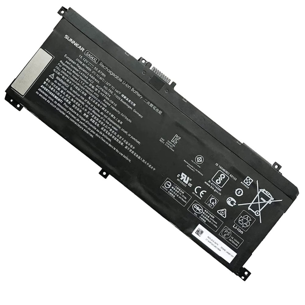 HP SA04XL Original Battery – Fits Envy X360 15-DR / 15-DS / 15M Series