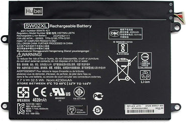 HP BP02XL / BP02-2S1P Battery Replacement — Fits Pavilion 15-AU / Envy 15 / HP 14-15 Series | 7.7 V ~ 39 Wh