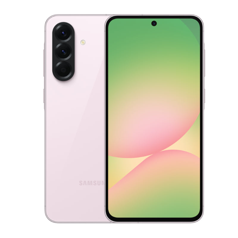 Samsung A56 smartphone with 6.6-inch display and triple camera