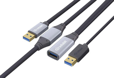 Infobit USB 3.0 Active Copper Cable AM to AF 5M - genuine Infobit product photo Kenya