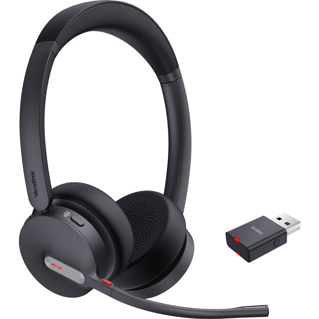 Yealink WH64 Hybrid Dual – Wireless DECT Headset with Dual-Ear Design and Base Station (Teams Certified)