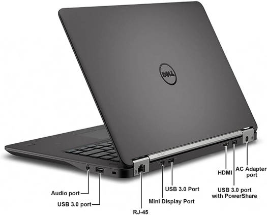 Dell Latitude E7450 Closed Laptop Sleek Black Design