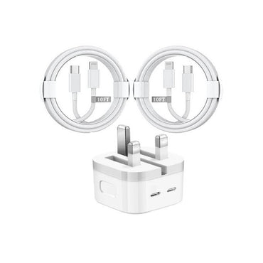 Apple USB-C 50W Fast Adapter dual-port design