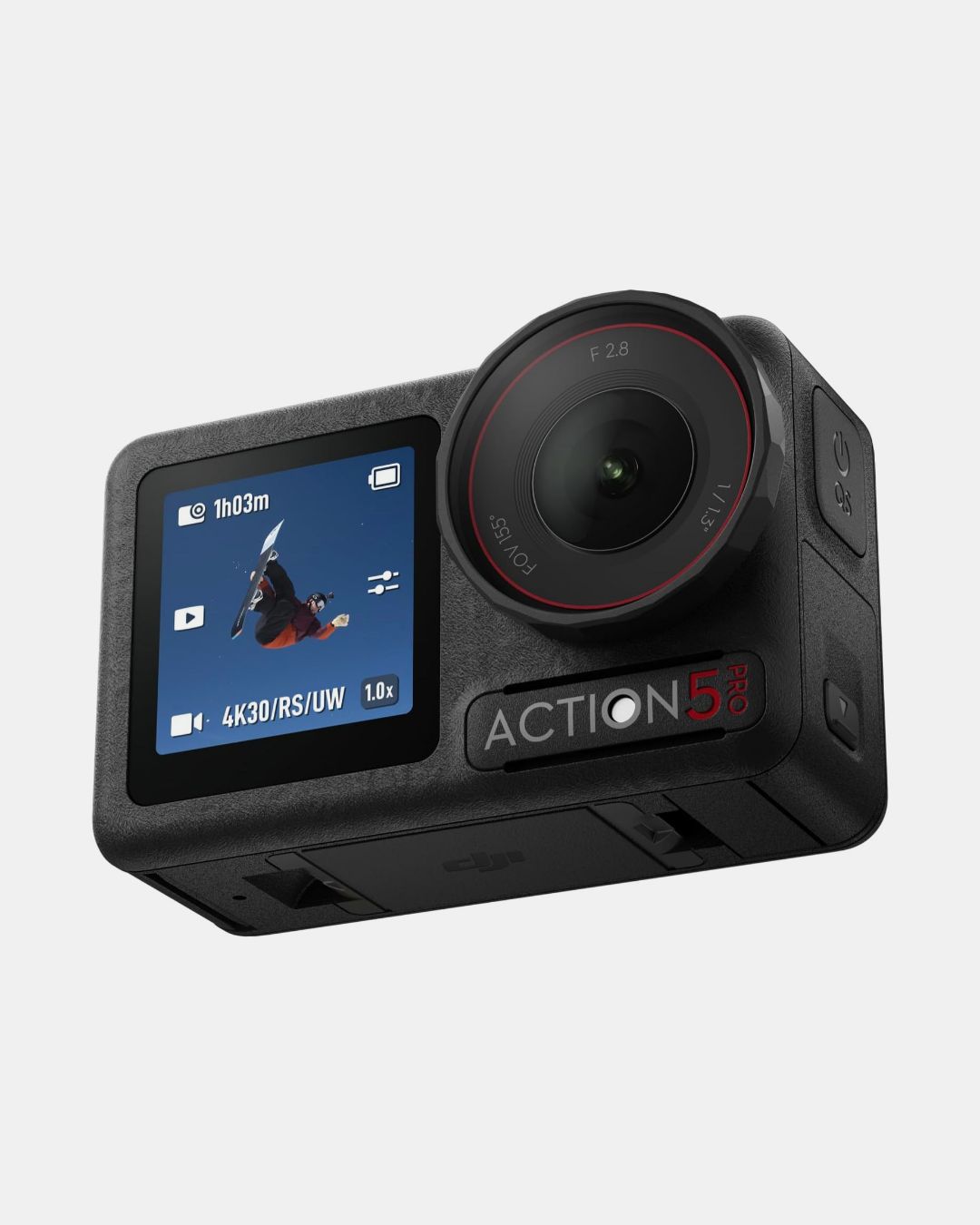 DJI Action 5 Pro waterproof action camera in use