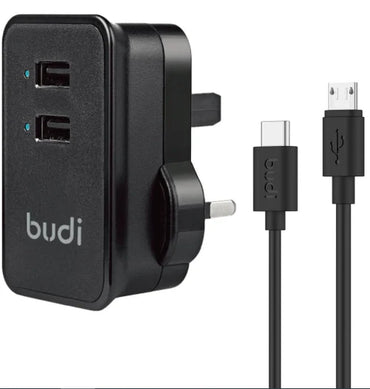 Budi 12W Home Charger AC053ULB compact USB charger
