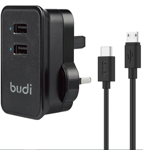 Budi 12W Home Charger AC053ULB compact USB charger