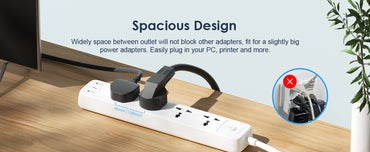 Oraimo PowerHub Smart Fast Charging 4 AC Outlets 2 USB Ports