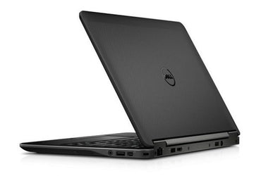 Side view showing Dell Latitude E7240 ports & slim design