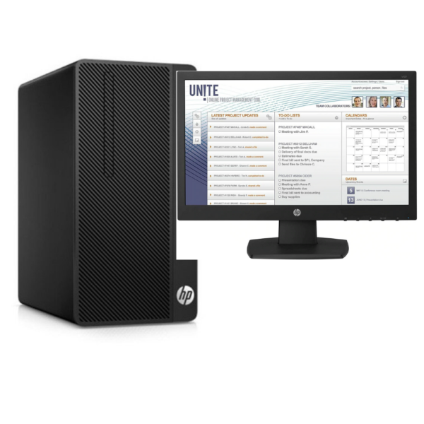HP ProDesk 400 G6 MT, Intel Core I5 9500 9TH GEN, 4GB DDR4 RAM, 1TB HDD ROM, 18.5"