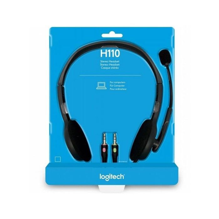 Logitech H110 Stereo Headset with Noise Cancelling Microphone for PC-Price in Kenya.