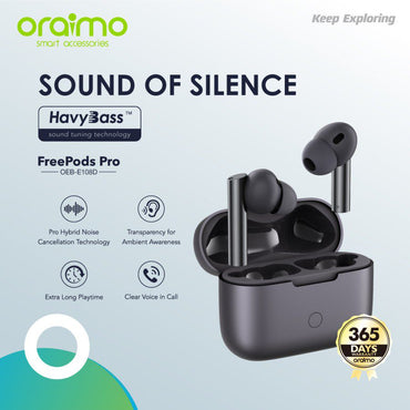 Oraimo E108D Freepods Pro – Wireless Earbuds with Deep Bass