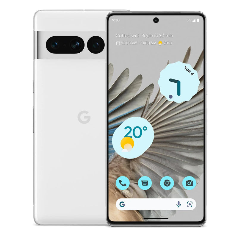 Google Pixel 7 Pro front LTPO display, Pixel 7 Pro triple camera with telephoto