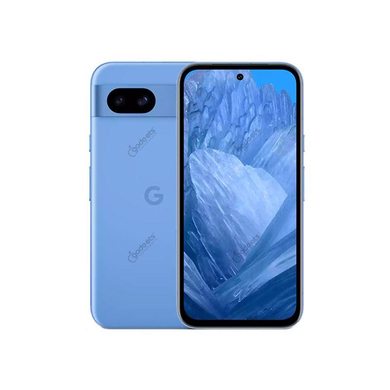 Blue Google Pixel 8a – 120Hz OLED, Tensor G3, 7-year updates back camera display