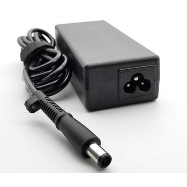 HP Laptop charger with detachable power cord on desk