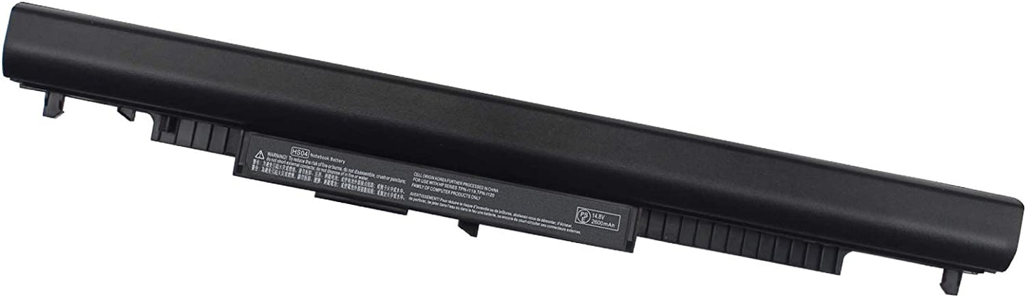 HP HS04 Battery Replacement — Fits HP Pavilion / HP Notebook 14-15 / HP 240/245/250/255/256 G4 / 4-Cell Li-ion 14.8V