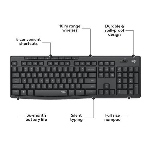 Logitech MK 295 Silent Wireless Keyboard & Mouse Combo-Price in Kenya.