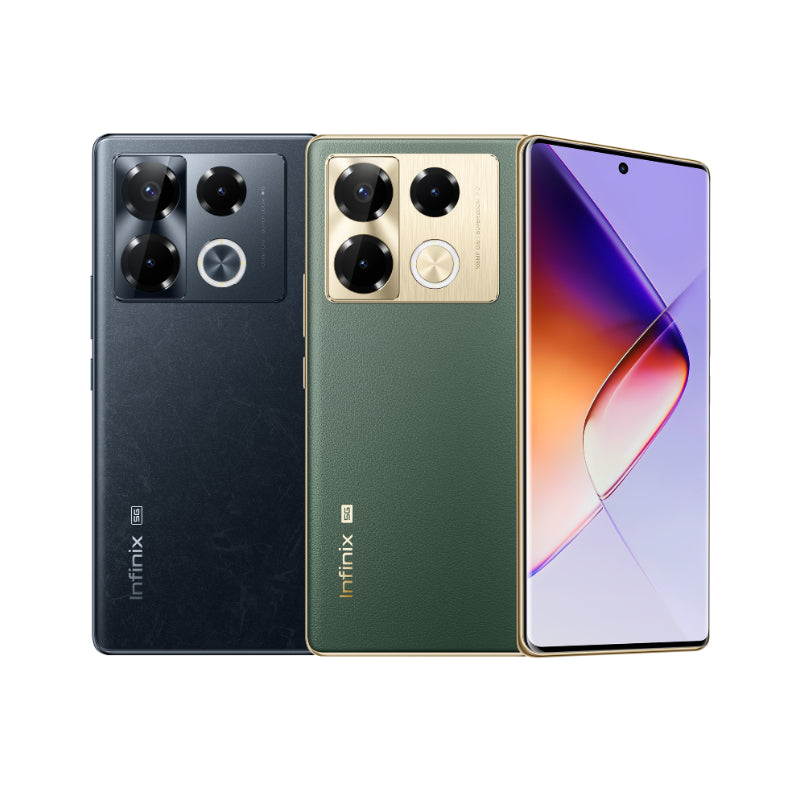 Infinix Note 40 Pro Plus curved AMOLED display with 108MP camera closeup
