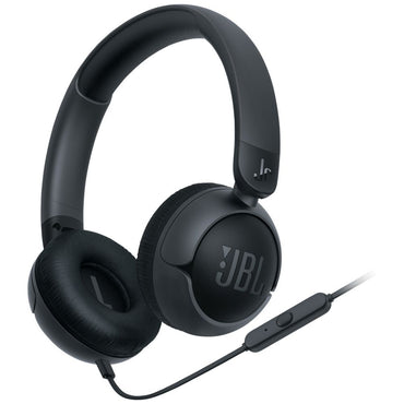 Adjustable padded JBL JR320 kids headphones close up